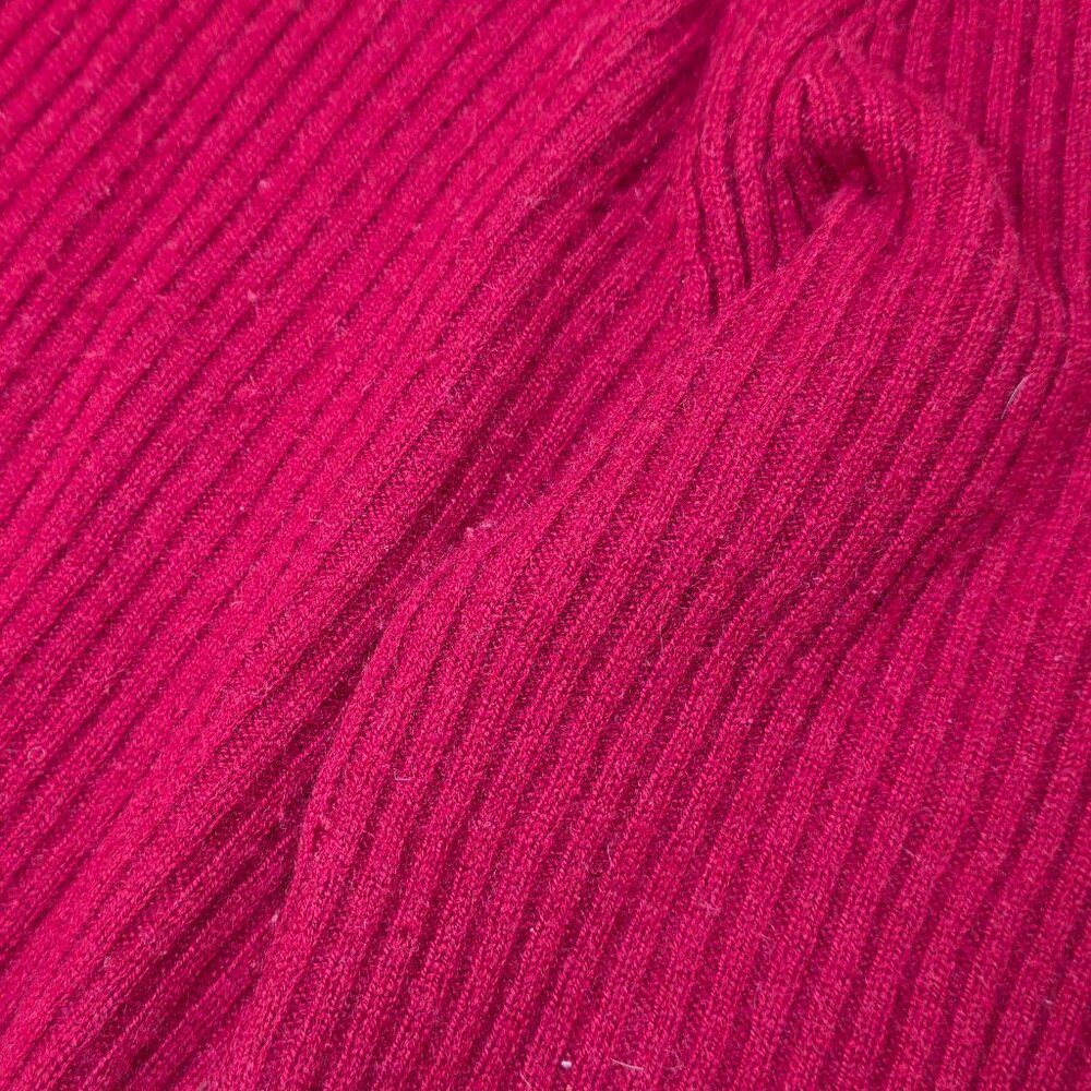 TSE Luxury Cashmere Turtleneck Sweater In Fuchsia Size S - Picture 4 of 4